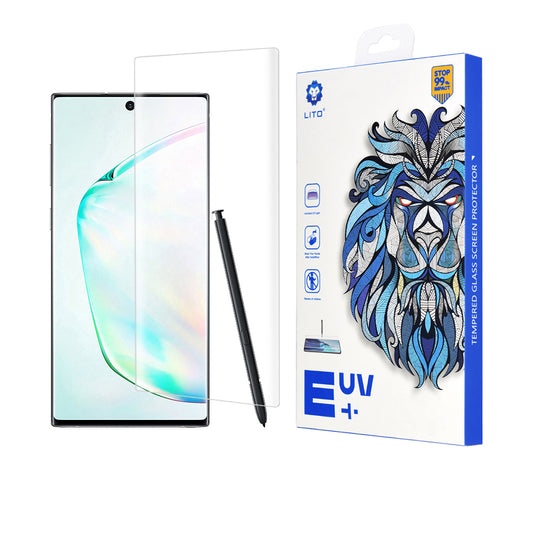 Zaštitna folija za ekran Lito za Samsung Galaxy Note 10+ 5G N976 / Note 10+ N975, Kaljeno staklo, UV ljepilo, 3D