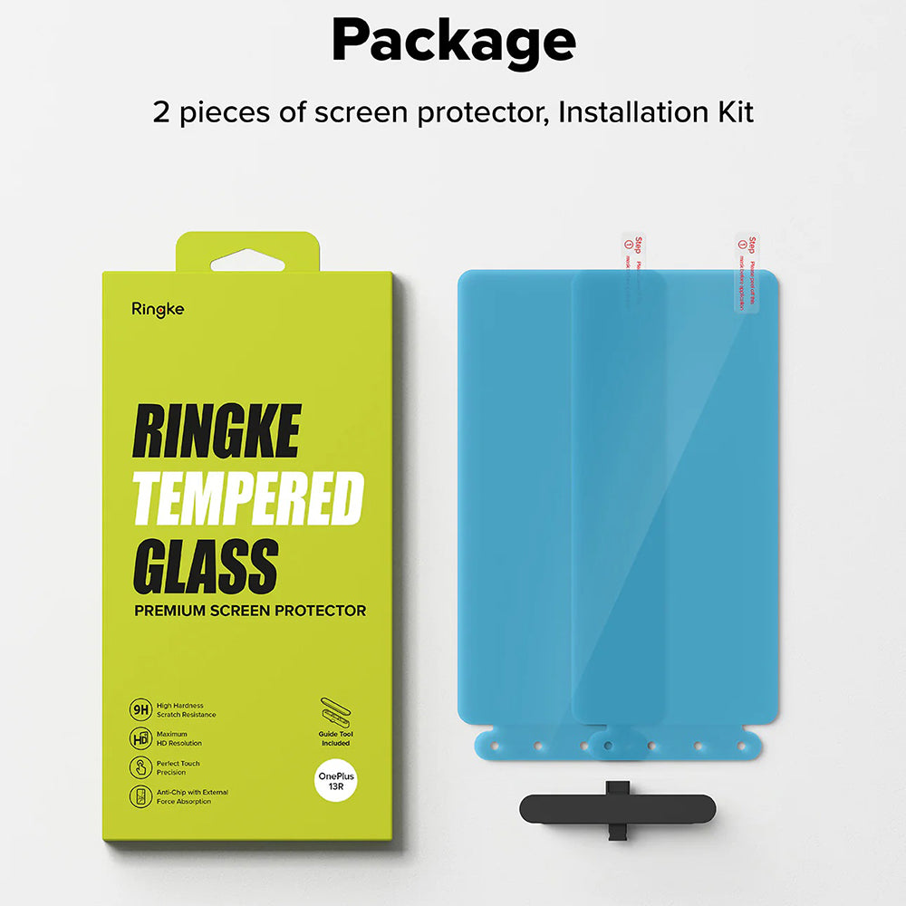 Zaštitna folija za ekran Ringke za OnePlus 13R, Kaljeno staklo, Full Glue, Set od 2 komada