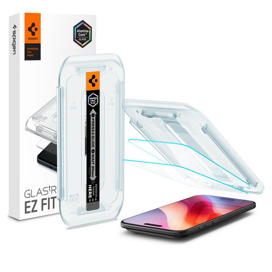 Zaštitna folija za ekran Spigen GlastR EZ FIT za Apple iPhone 17 Air, Kaljeno staklo, Full Glue, Set 2 komada