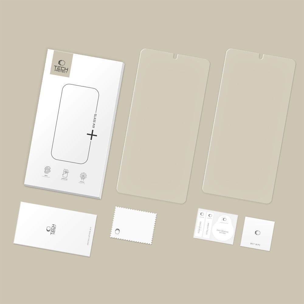 Zaštitna folija za ekran Tech-Protect FIT+ za Samsung Galaxy S26 Ultra S948, Kaljeno staklo, Full Glue, Set 2 komada