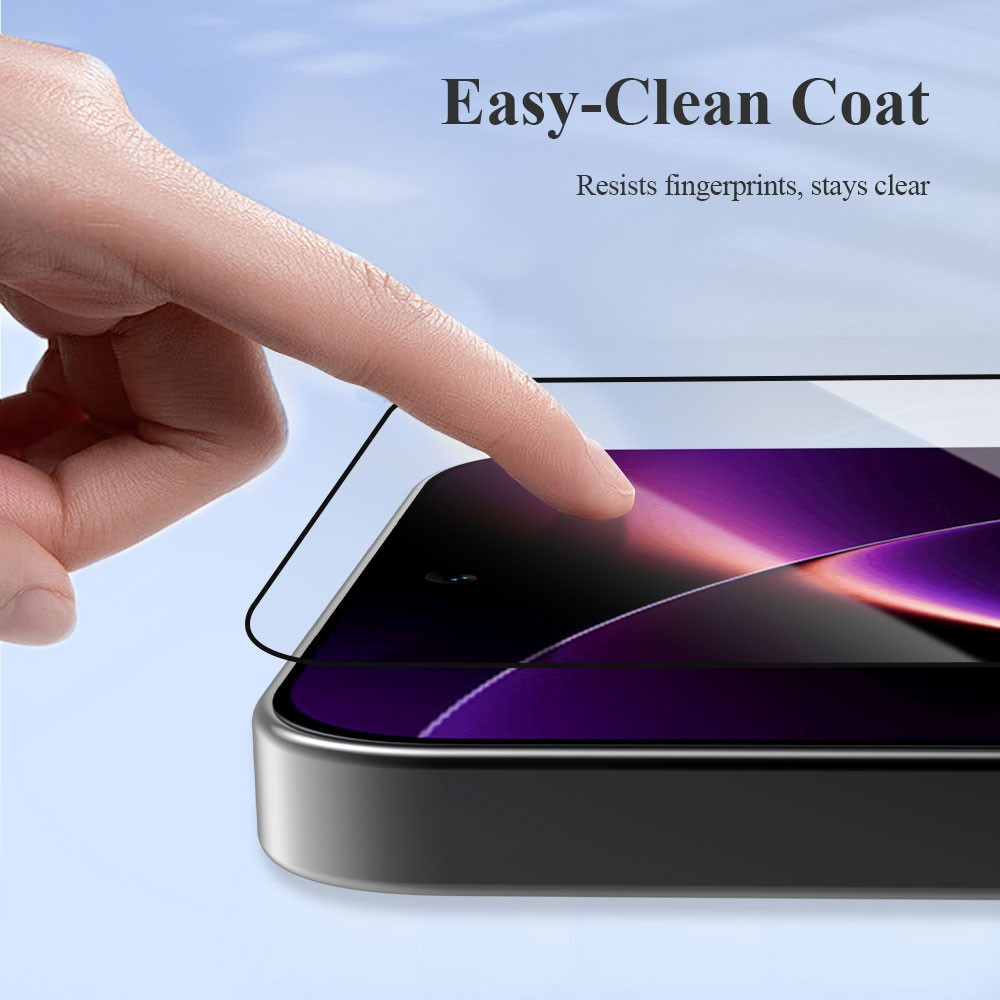 Zaštitna folija za ekran Lereach za Xiaomi 17T Pro, Kaljeno staklo, Full Glue, Crna