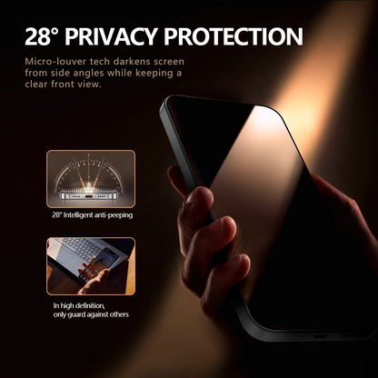 Zaštitna folija za ekran Privacy Lereach za Xiaomi 17T Pro, Kaljeno staklo, Full Glue, Set 2 komada