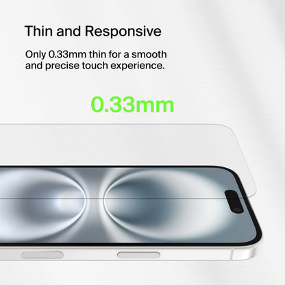 Zaštitna folija za ekran Belkin ScreenForce TemperedGlass za Apple iPhone 16 / 15 / 14 Pro, Kaljeno staklo, Full Glue OVA135zz