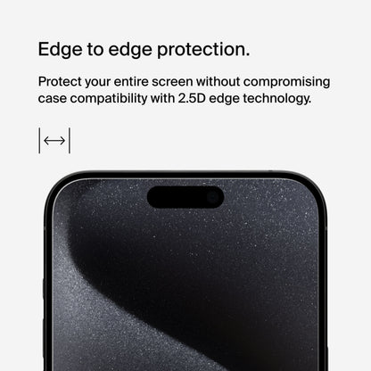 Zaštitna folija za ekran Belkin ScreenForce UltraGlass 2 za Apple iPhone 15 Pro Max, Kaljeno staklo, Full Glue OVA134zz
