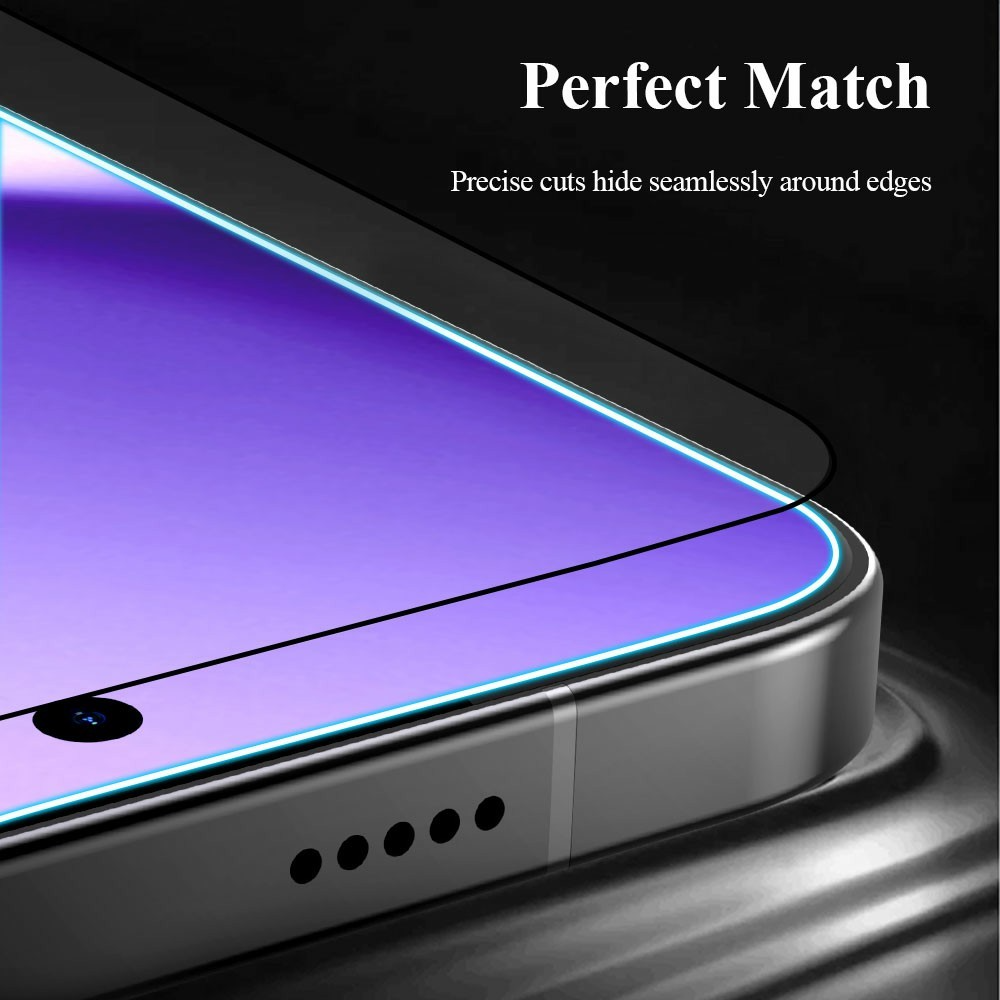 Zaštitna folija za ekran Lereach za Xiaomi Poco X8 Pro Max, kaljeno staklo, puna ljepila, crna