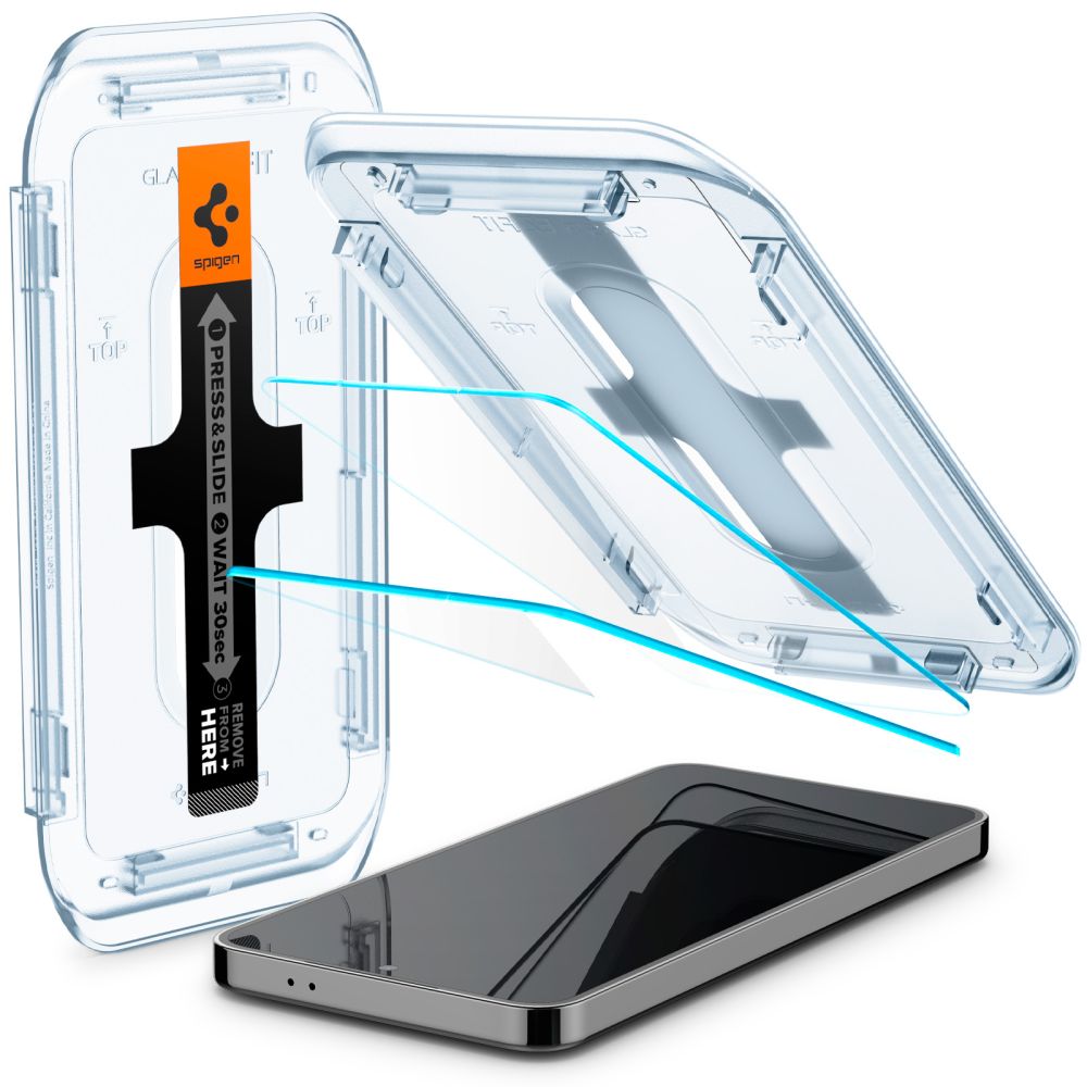 Zaštitna folija za ekran Spigen GlastR EZ FIT za Samsung Galaxy S25+ S936 / S24+ S926, Kaljeno staklo, Full Glue, Set 2 komada AGL07432