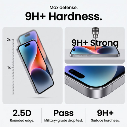Zaštitna folija za ekran Tech-Protect OneTouch za Apple iPhone 18 Pro / 17 Pro, Kaljeno staklo, Full Glue, Set od 2 komada, Prozirna