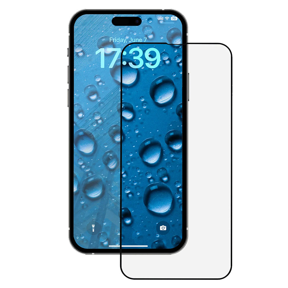 Zaštitna folija za ekran Anank 3X Reinforced za Apple iPhone 16 Pro Max, Kaljeno staklo, Full Glue, 2.5D, Crna