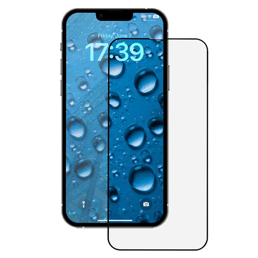 Zaštitna folija za ekran Anank 3X Reinforced za Apple iPhone 17e / 16e / 14 / 13 Pro, Kaljeno staklo, Full Glue, 2.5D, Crna