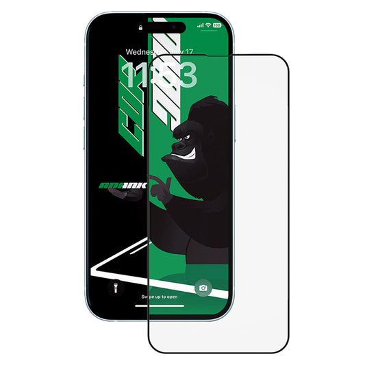 Zaštitna folija za ekran Anank 5X Reinforced CG za Apple iPhone 15 Pro, Kaljeno staklo, Full Glue, 2.5D, Crna