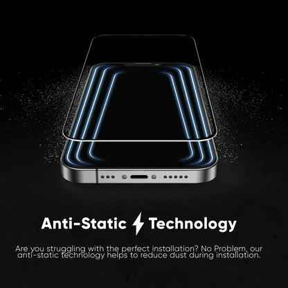 Zaštitna folija za ekran Anank 5X Reinforced Invisible za Apple iPhone 17 Pro, Kaljeno staklo, Full Glue, 3D, Crna