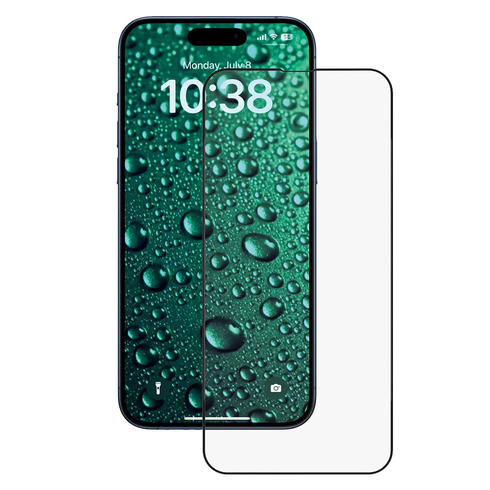 Zaštitna folija za ekran Anank 5X pojačana nevidljiva za Apple iPhone 17, Kaljeno staklo, Full Glue, 3D, Crna