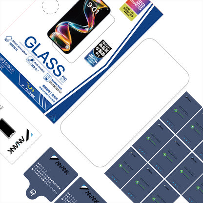 Zaštitna folija za ekran Anank 5X Reinforced za Apple iPhone 17 Pro, Kaljeno staklo, Full Glue, 2.5D, Crna