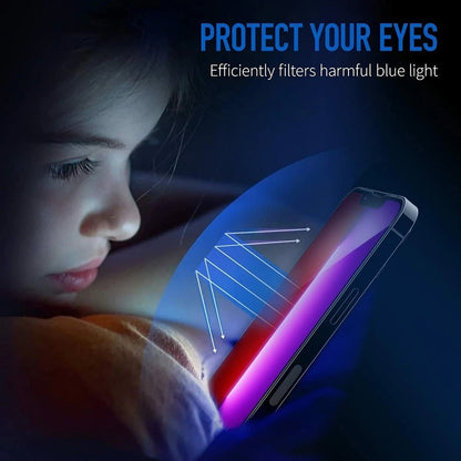 Zaštitna folija za ekran Anti Blue Light Anank 5X Reinforced za Apple iPhone 17 Pro Max, Kaljeno staklo, Full Glue, 2.5D, Crna