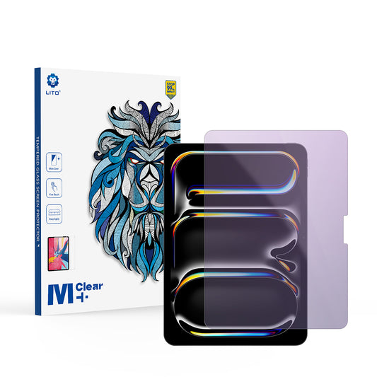 Zaštitna folija za ekran Anti Blue Light Lito Classic za Apple iPad Pro 11 (2024), Kaljeno staklo, Full Glue, 2.5D