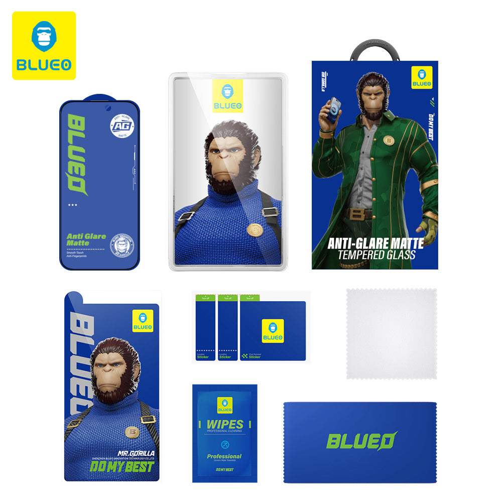 Zaštitna folija za ekran Blueo Anti-Glare za Apple iPhone 11 Pro / XS / X, Kaljeno staklo, Full Glue, Crna