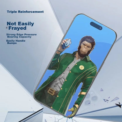 Zaštitna folija za ekran Blueo Anti-Glare za Apple iPhone 12 / 12 Pro, Kaljeno staklo, Full Glue, Crna
