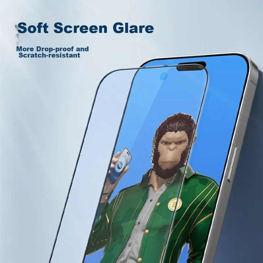 Zaštitna folija za ekran Blueo Anti-Glare za Apple iPhone 14 Plus / 13 Pro Max, Kaljeno staklo, Full Glue, Crna