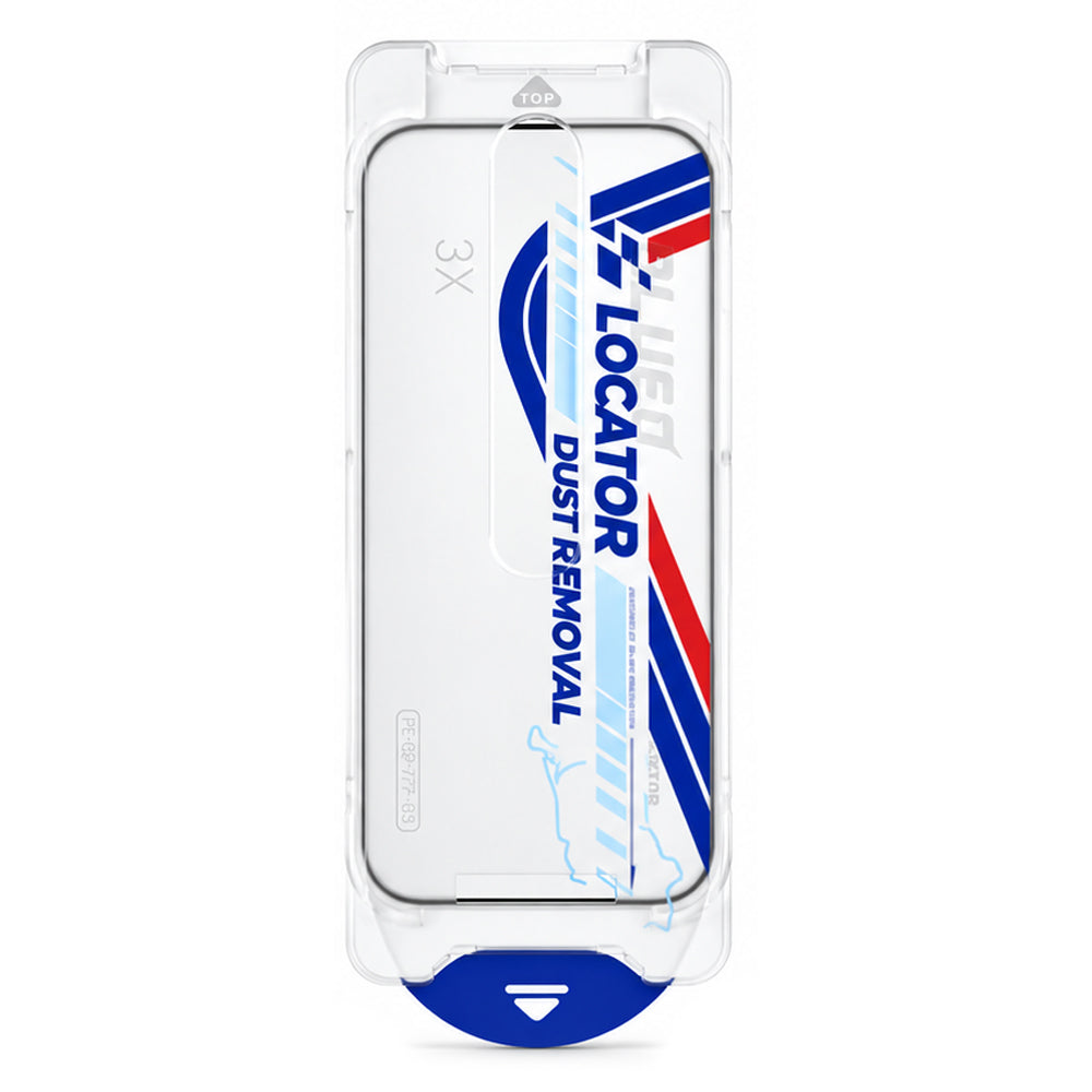 Zaštitno staklo za zaslon Blueo Drop Resistant Applicator Pro za Apple iPhone 18 Pro Max / 17 Pro Max, kaljeno staklo, potpuno ljepljivo, crno