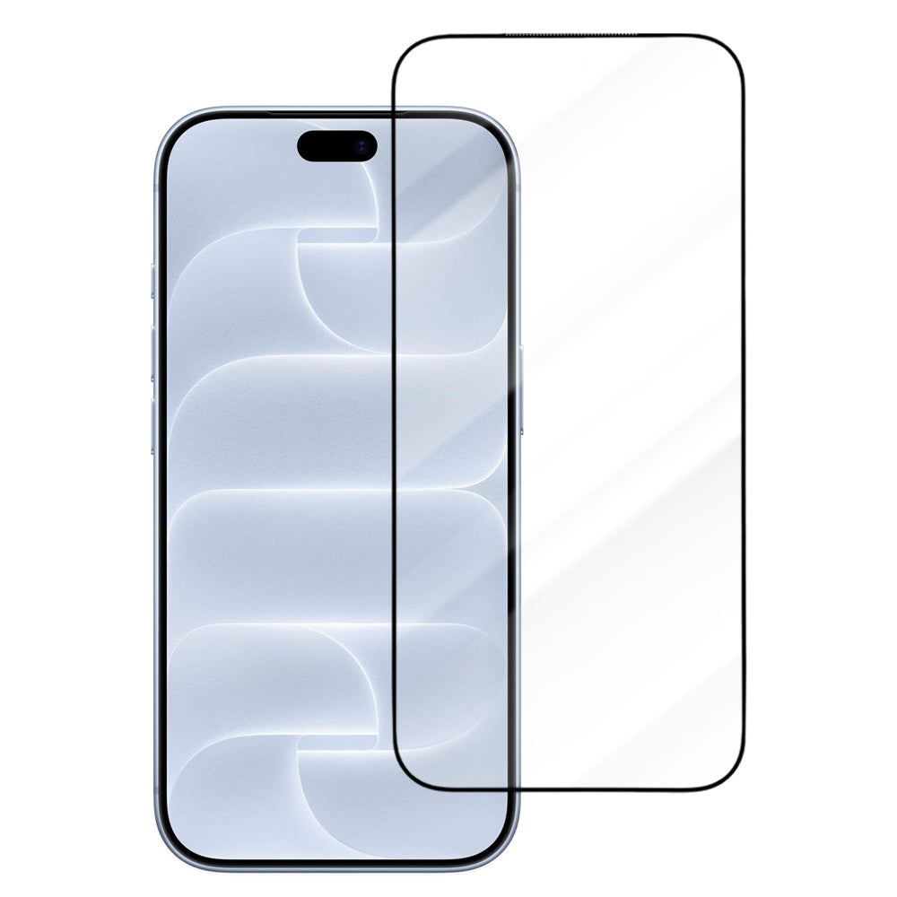 Zaštitna folija za zaslon Blueo Drop Resistant za Apple iPhone 18 Pro / 17 Pro / 17 / 16 Pro, kaljeno staklo, potpuno ljepljiva, crna
