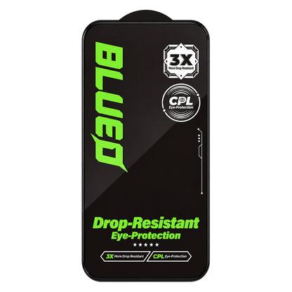 Zaštitna folija za zaslon Blueo Drop Resistant za Apple iPhone 18 Pro Max / 17 Pro Max / 16 Pro Max, kaljeno staklo, potpuno ljepljiva, crna