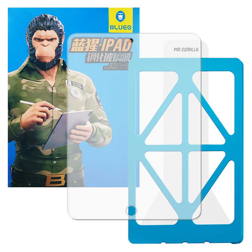 Zaštitna folija za ekran Blueo HD Applicator Pro za Apple iPad 10.2 (2021) / 10.2 (2020) / 10.2 (2019), Kaljeno staklo, Full Glue