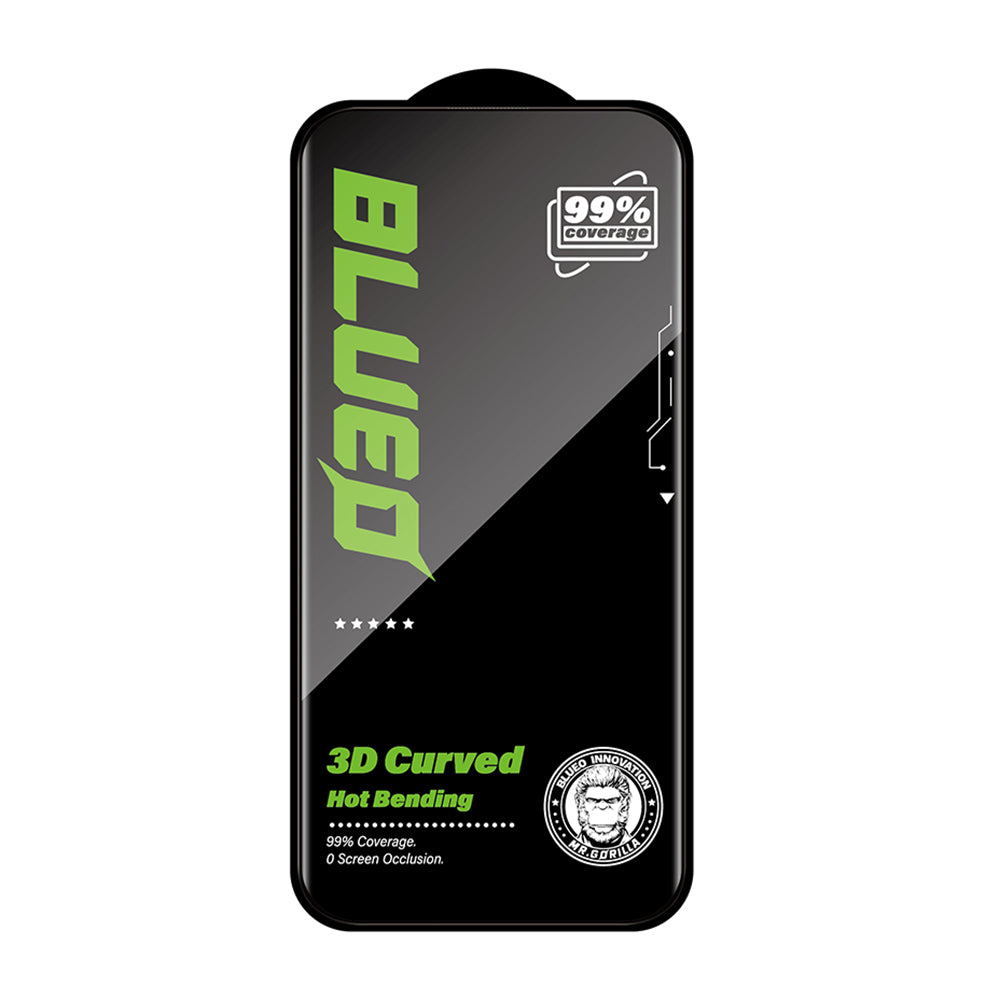 Zaštitna folija za ekran Blueo HD za Apple iPhone 16 Pro, kaljeno staklo, Full Glue, 3D, crna
