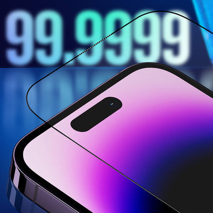 Zaštitna folija za ekran Blueo Sapphire Applicator Pro za Apple iPhone 16 Pro, Kaljeno staklo, Full Glue, Crna
