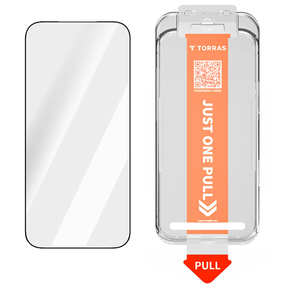 Zaštitna folija za ekran Torras GlassGo Install Master za Apple iPhone 17, Kaljeno staklo, Full Glue
