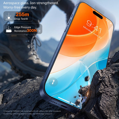 Zaštitna folija za ekran Torras Sunview AR za Apple iPhone 18 Pro / 17 Pro, Kaljeno staklo, Puno ljepilo