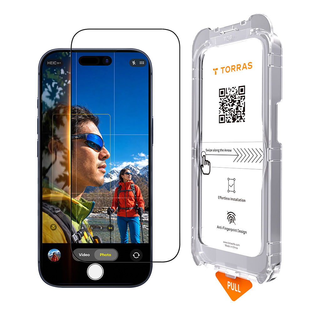 Zaštitna folija za ekran Torras Sunview AR za Apple iPhone 18 Pro / 17 Pro, Kaljeno staklo, Puno ljepilo