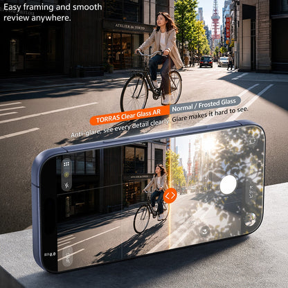 Zaštitna folija za ekran Torras Sunview AR za Apple iPhone 18 Pro / 17 Pro, Kaljeno staklo, Puno ljepilo