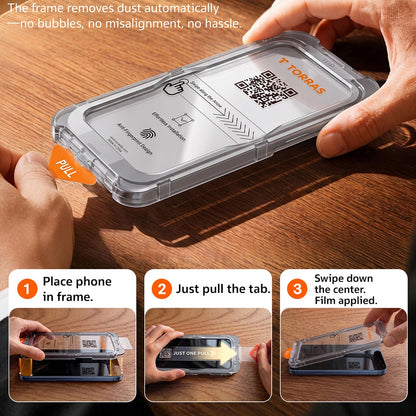 Zaštitna folija za ekran Torras Sunview AR za Apple iPhone 18 Pro / 17 Pro, Kaljeno staklo, Puno ljepilo