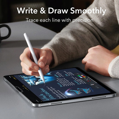 Zaštitna folija za ekran ESR Armorite Paper Feel UltraFit za Apple iPad (2025) / (2022), Kaljeno staklo, Full Glue, Set od 2 komada