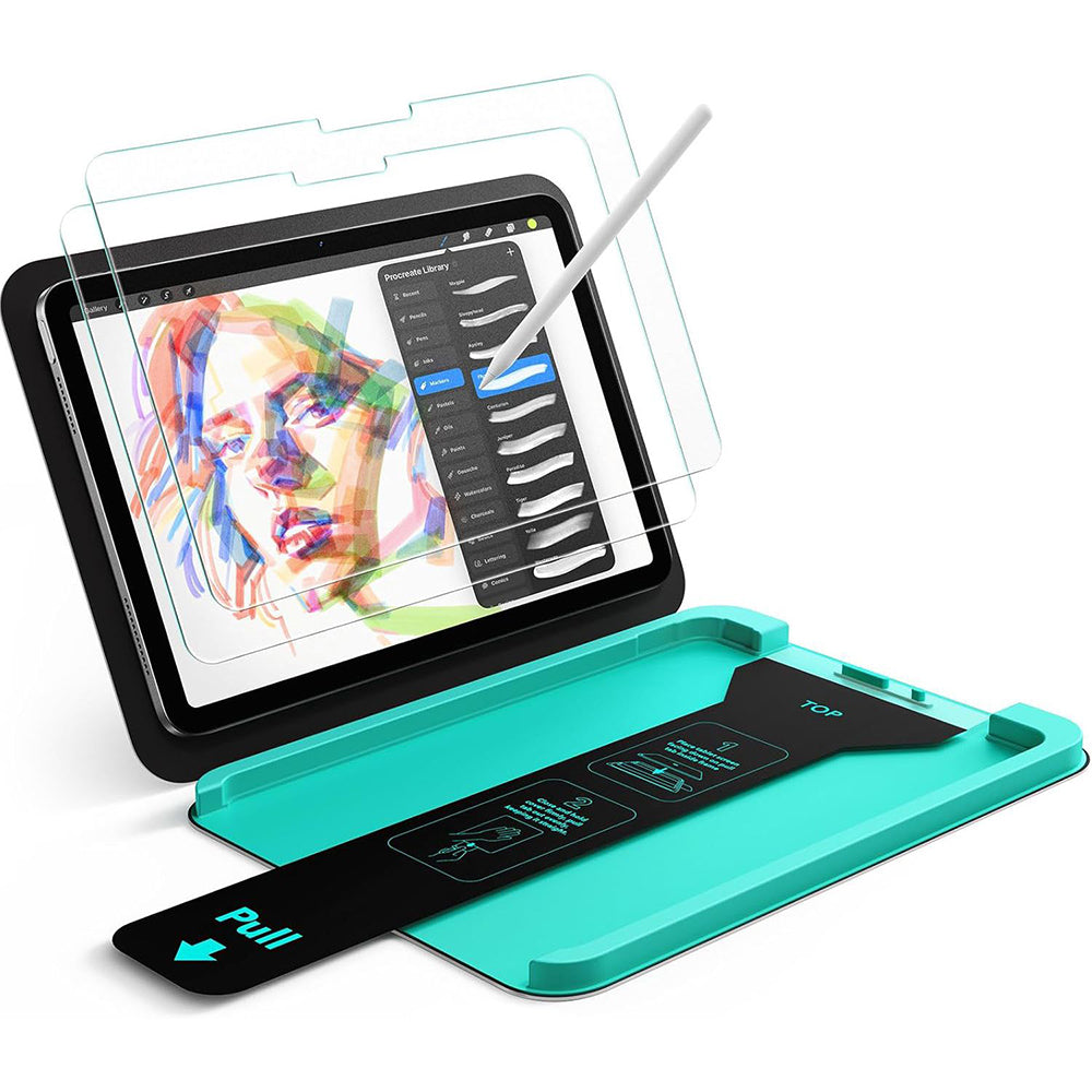 Zaštitna folija za ekran ESR Armorite Paper Feel UltraFit za Apple iPad Air 11 (2026) / Air 11 (2025), Kaljeno staklo, Full Glue, Set od 2 komada