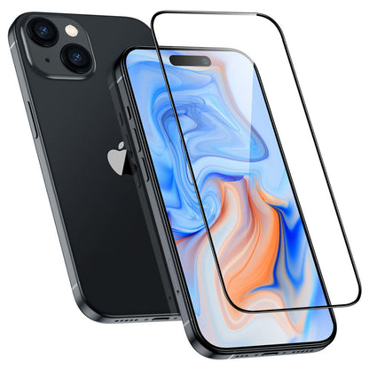 Zaštitna folija za ekran ESR Armorite za Apple iPhone 15 Plus, Kaljeno staklo, Full Glue, Crna