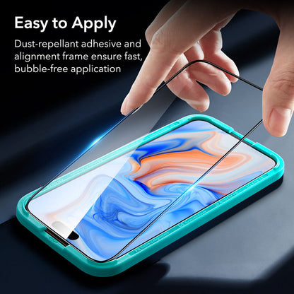 Zaštitna folija za ekran ESR Armorite za Apple iPhone 15 Plus, Kaljeno staklo, Full Glue, Crna