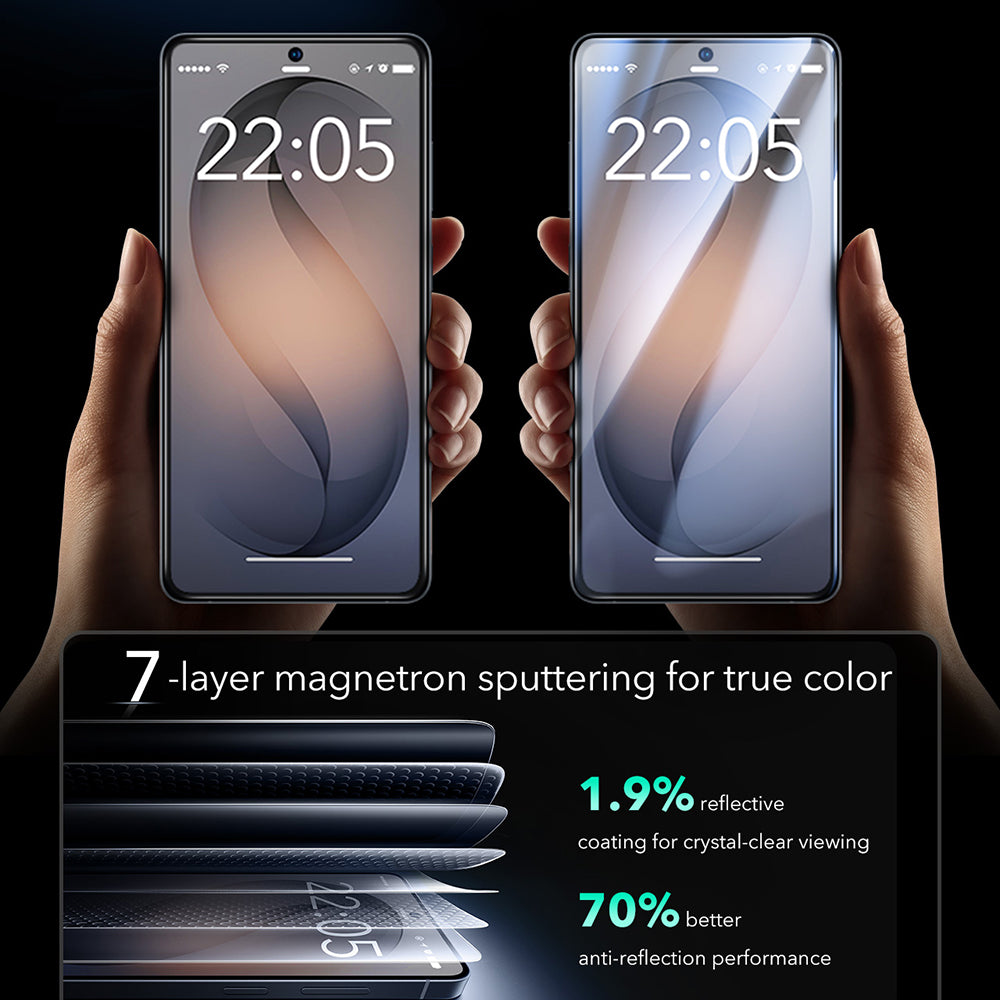 Zaštitna folija za ekran ESR Armorite za Samsung Galaxy S26 Ultra S948, Kaljeno staklo, Full Glue, Set od 2 komada