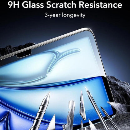 Zaštitna folija za ekran ESR Armorite UltraFit za Apple iPad Air 11 (2026) / Air 11 (2025), Kaljeno staklo, Puno ljepilo, Set od 2 komada