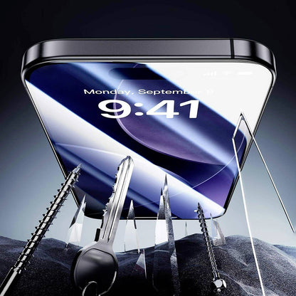 Zaštitna folija za ekran ESR Armorite UltraFit za Apple iPhone 18 Pro Max / 17 Pro Max, Kaljeno staklo, Full Glue, Set od 2 komada, Crna