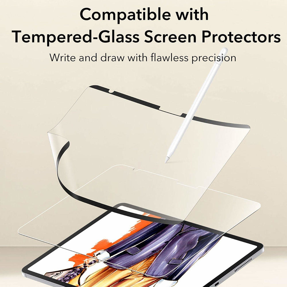 Zaštitna folija ESR Paper Feel Magnetic za ekran Apple iPad (2025) / (2022), Plastika