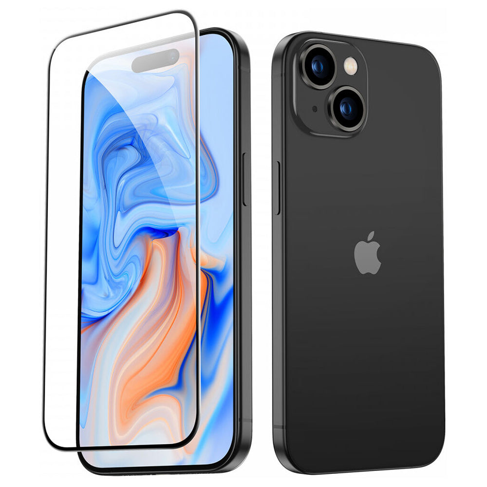 Zaštitna folija ESR za ekran Apple iPhone 15, Kaljeno staklo, Full Glue, Crna