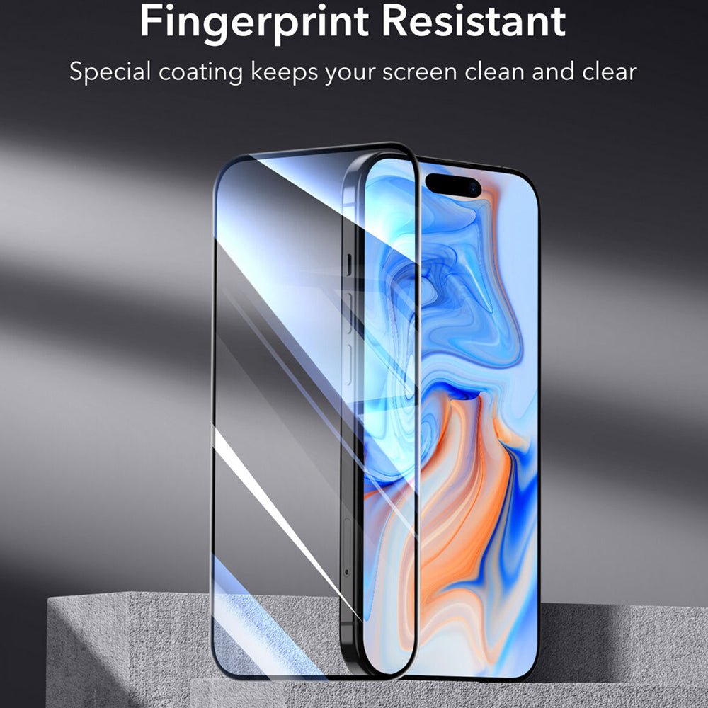 Zaštitna folija ESR za ekran Apple iPhone 15, Kaljeno staklo, Full Glue, Crna