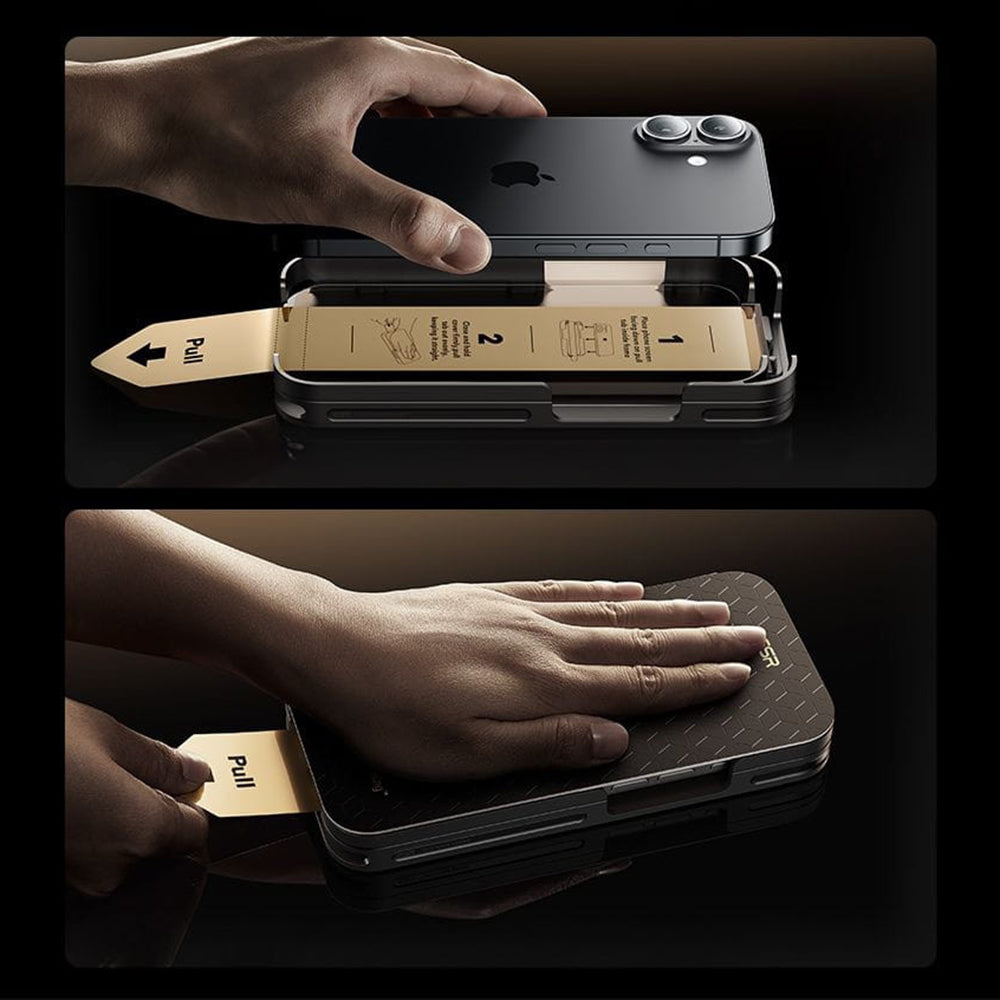 Zaštitna folija za ekran ESR UltraFit Armorite Pro za Apple iPhone 17 Pro Max, Kaljeno staklo, Full Glue, Crna