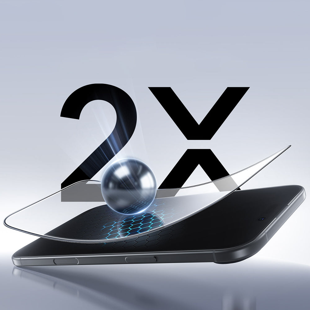 Zaštitna folija za ekran ESR UltraFit Classic za Apple iPhone 18 Pro / 17 Pro, Kaljeno staklo, Full Glue, Set od 2 komada, Crna