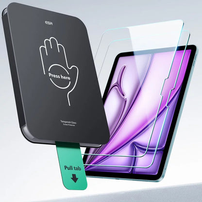 Zaštitna folija za ekran ESR UltraFit za Apple iPad Air 11 (2026) / Air 11 (2025), Kaljeno staklo, Full Glue, Set od 2 komada