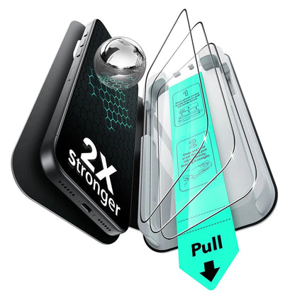 Zaštitna folija ESR UltraFit za ekran Apple iPhone 17 Pro, Kaljeno staklo, Full Glue, Set od 3 komada