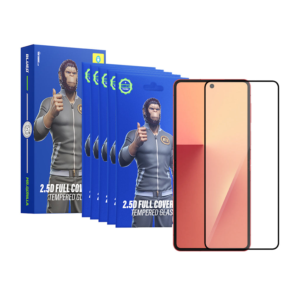 Zaštitna folija za vanjski ekran Blueo HD za Samsung Galaxy Z Flip8 F776 / Z Flip7 F766, Kaljeno staklo, Full Glue, 2.5D, Set od 5 komada, Crna