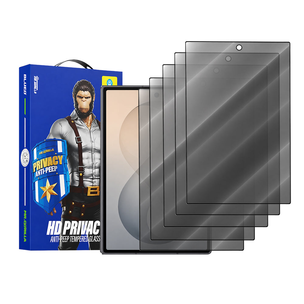 Zaštitna folija za vanjski ekran Privacy Blueo Anti-Peep za Samsung Galaxy Z Fold8 F976, Kaljeno staklo, Full Glue, Set od 5 komada