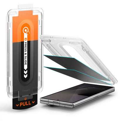 Zaštitna folija za vanjski ekran Privacy Spigen GlastR EZ FIT Pro HD za Samsung Galaxy Z Fold8 Ultra F976, Kaljeno staklo, Full Glue, Set od 2 komada